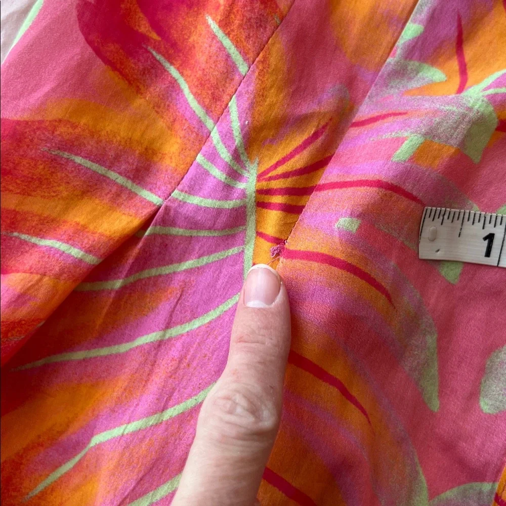 Anthropologie Farm Rio Bright Forest Midi Dress Size Medium - Picture 7 of 7
